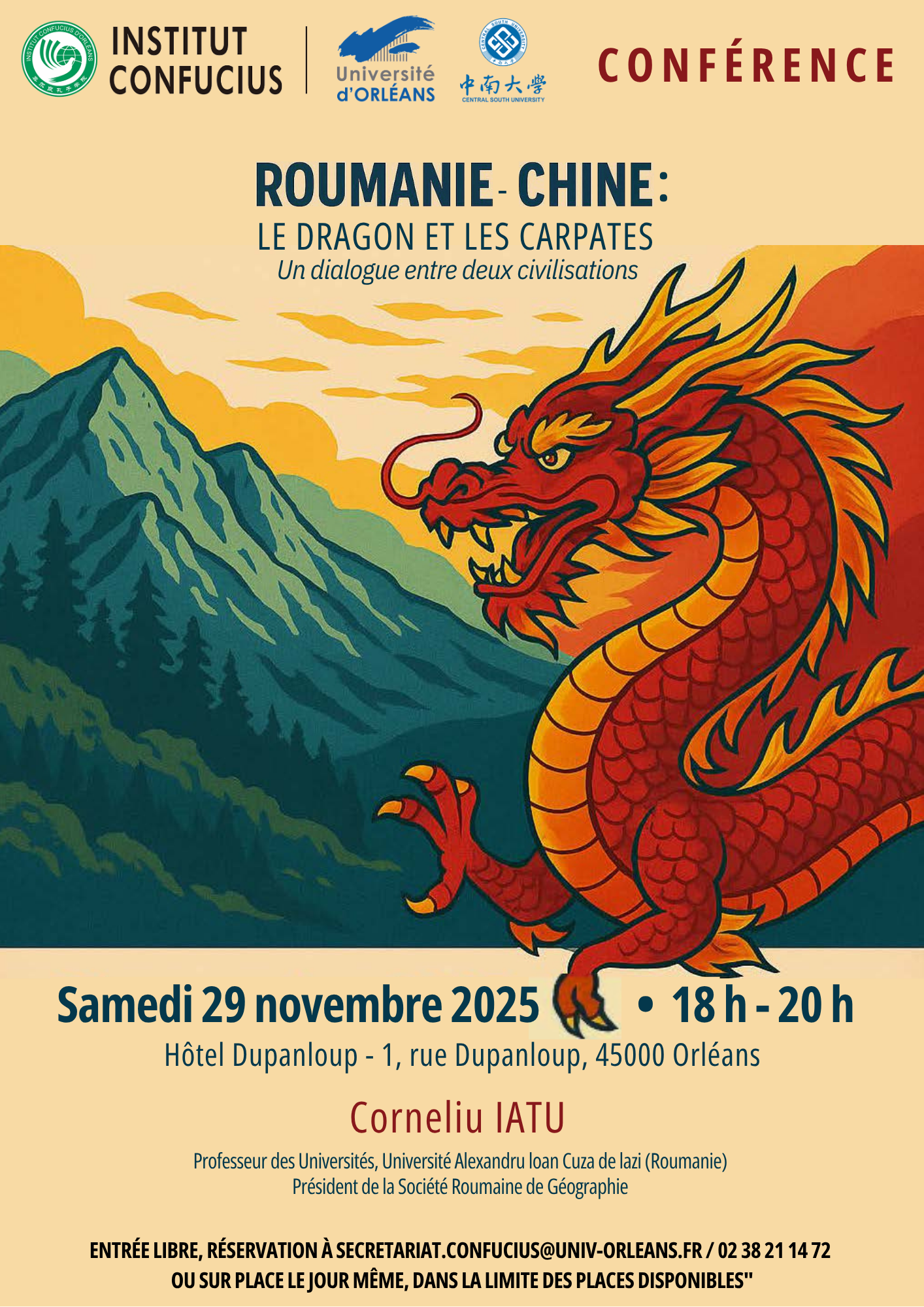 Roumanie-Chine 29 nov. Corneliu IATU