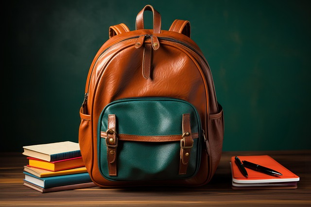 Sac à dos, livres, stylos et cahier pour la rentrée des classes