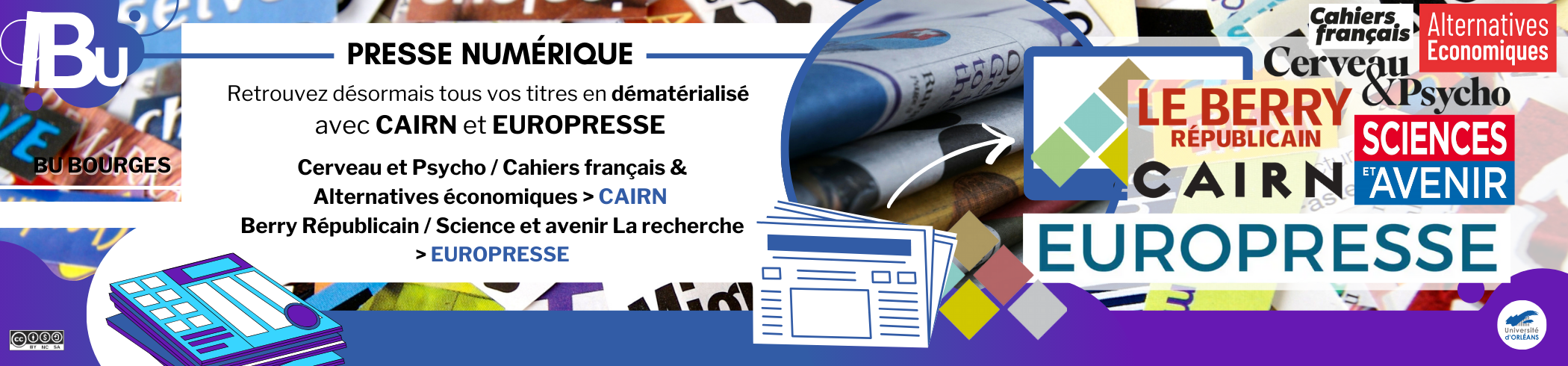 Reprise du texte de l'actu, logo des titres de presses