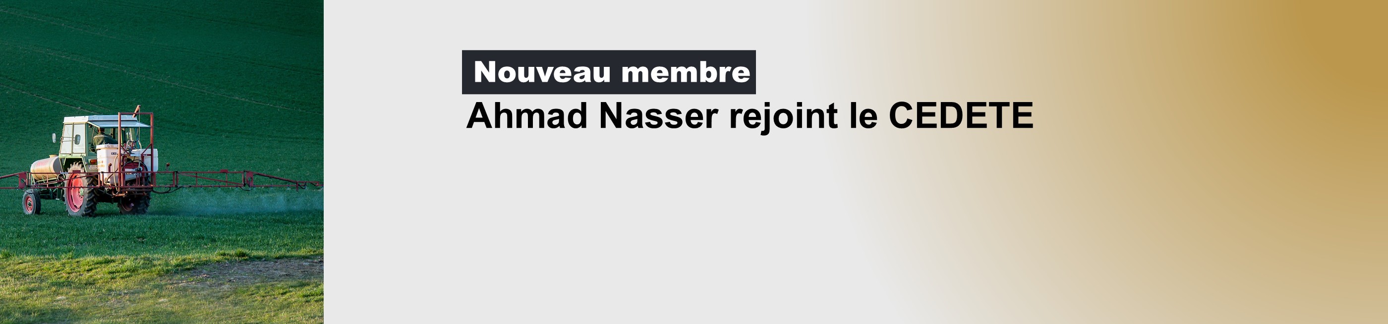 nouveau membre au CEDETE