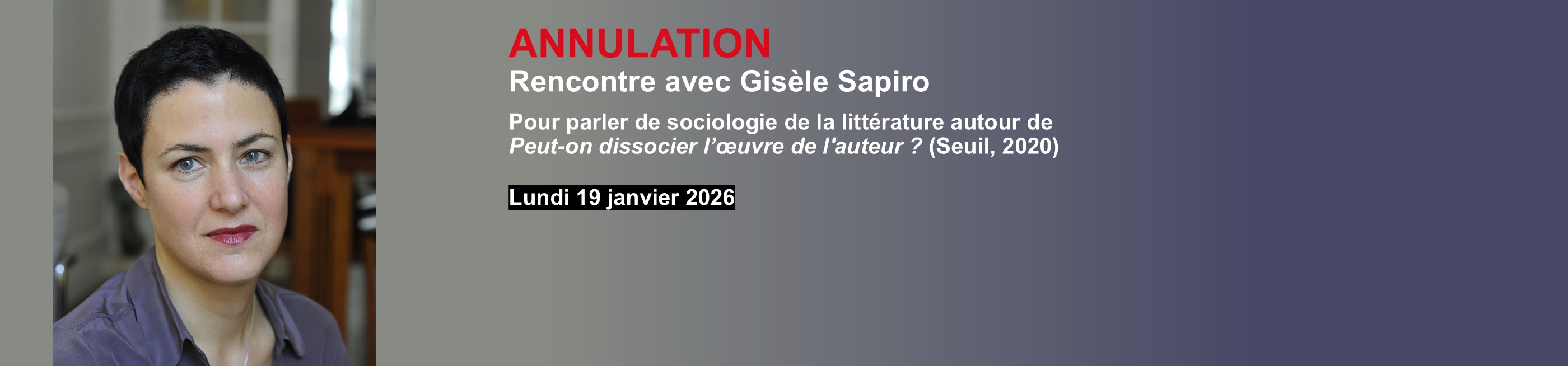 Bannière Sapiro Annulation