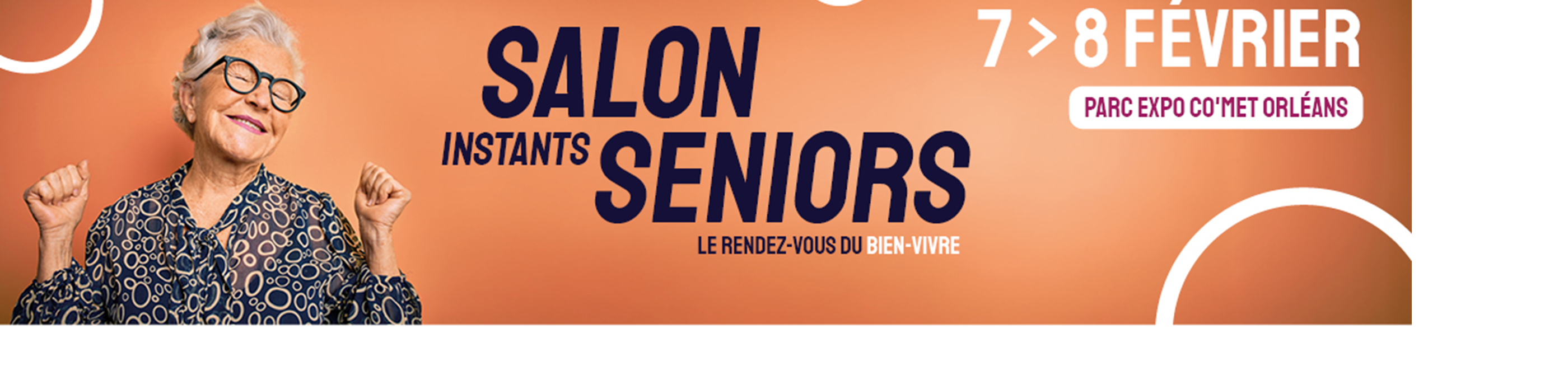 Affiche salon instants sénior co'met les 7 et 8 février