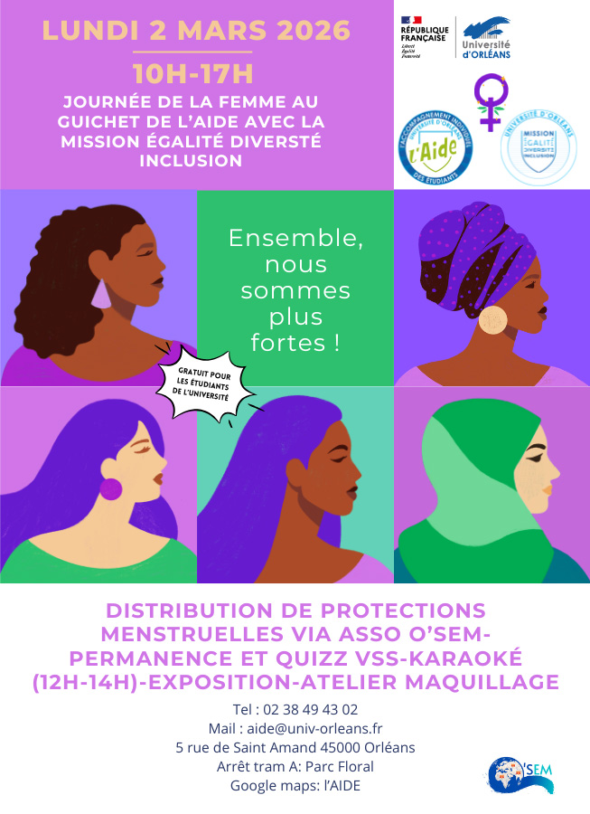 Le 2 mars, journée de la femme au guichet de l'Aide