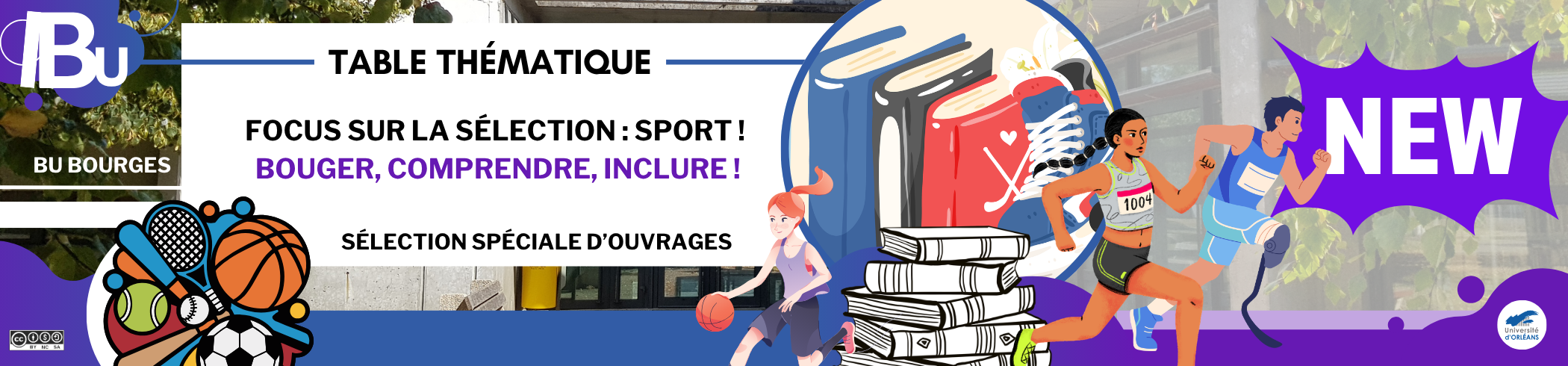 Reprise du texte de l'actu, image de 3 sportifs et d'équipement de sport