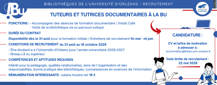 Reprise du texte de la fiche de recrutement