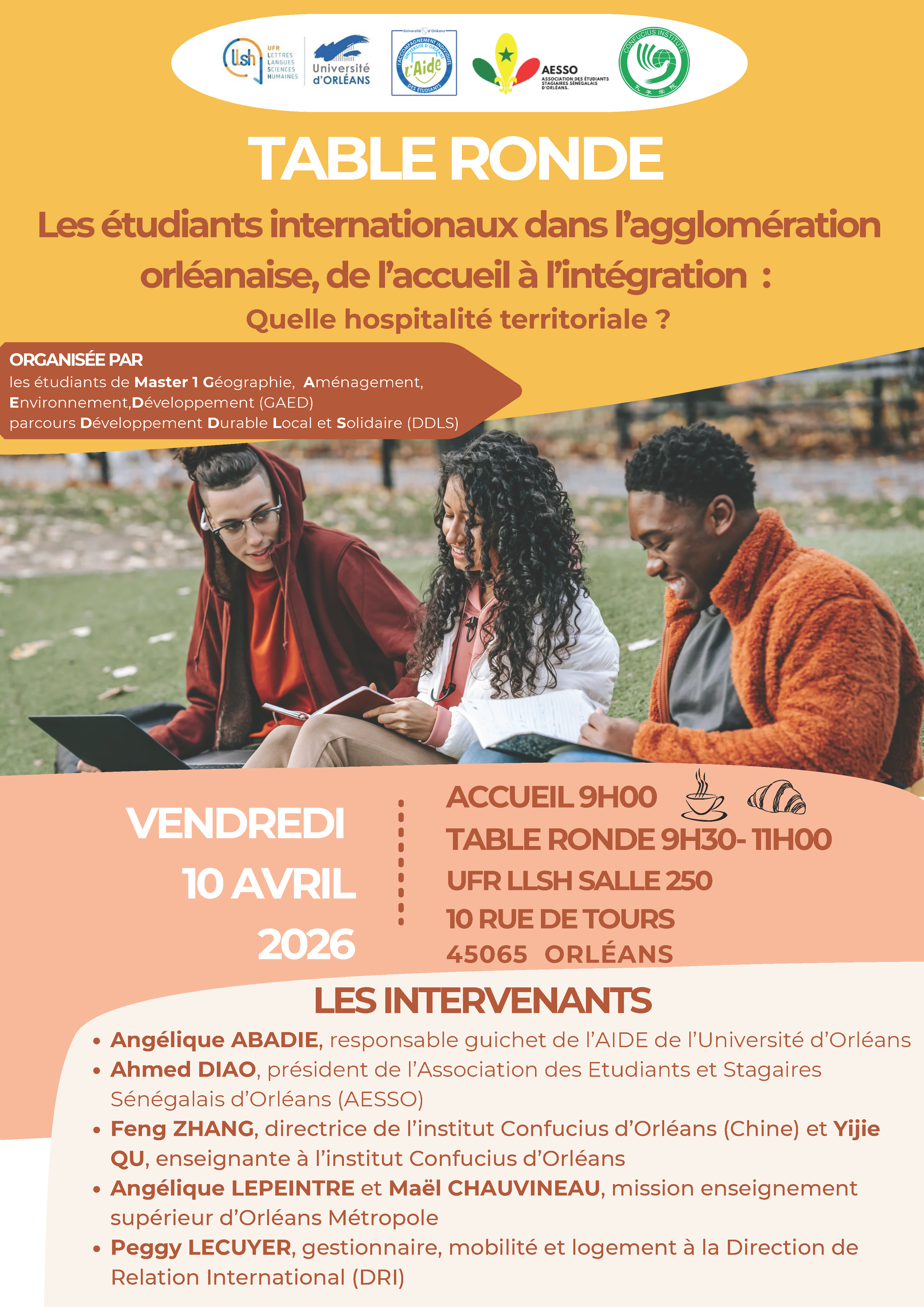 affiche table ronde hospitalité