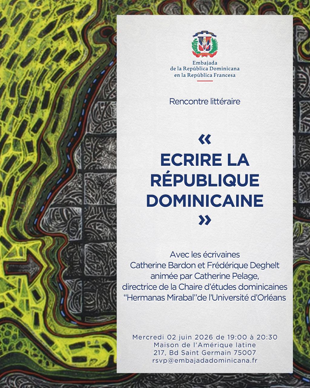 Table ronde "Ecrire la République Dominicaine", 3 juin 2026