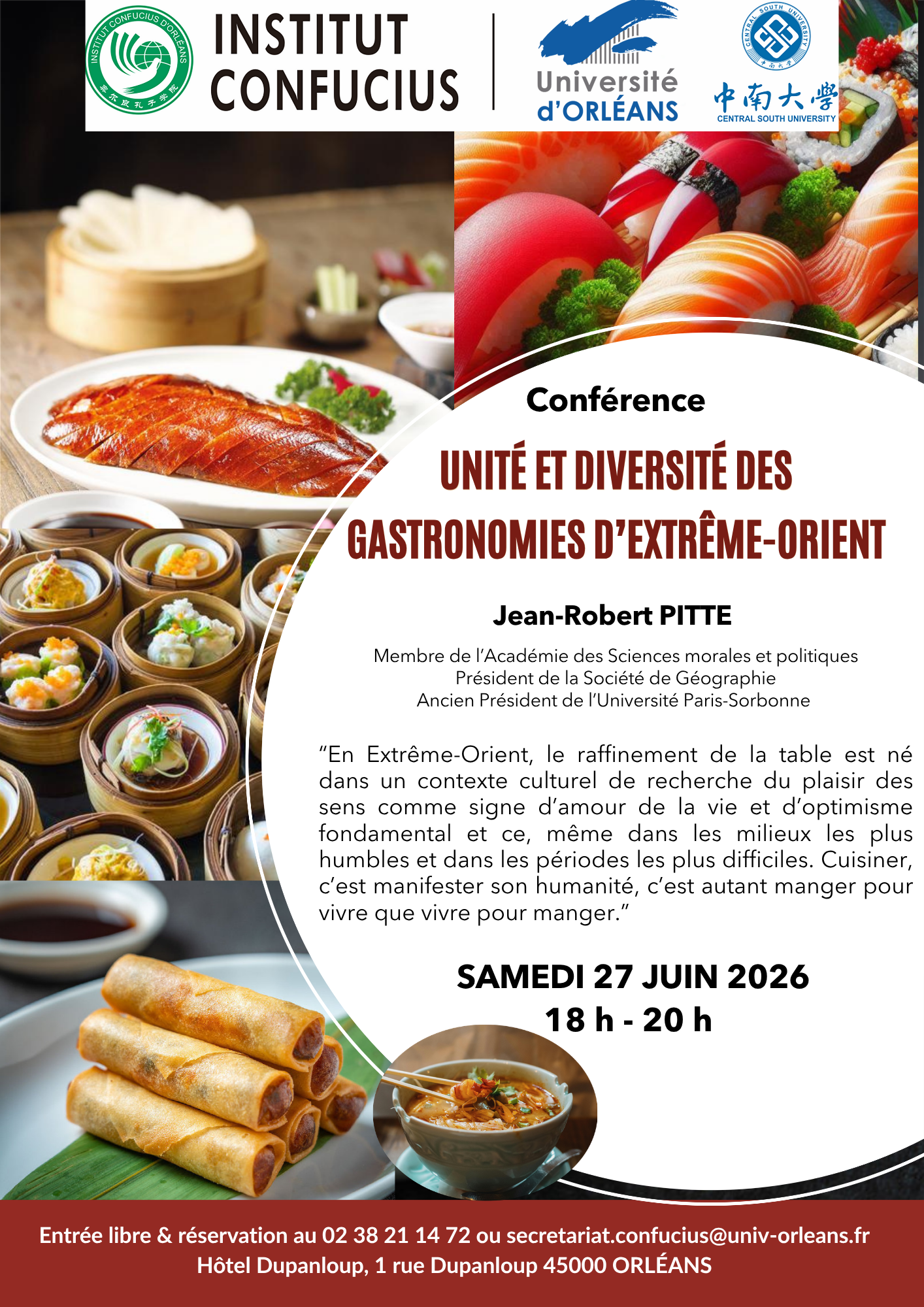 Conf. sur les gastronomies d'E.O _ PITTE le 27 2026