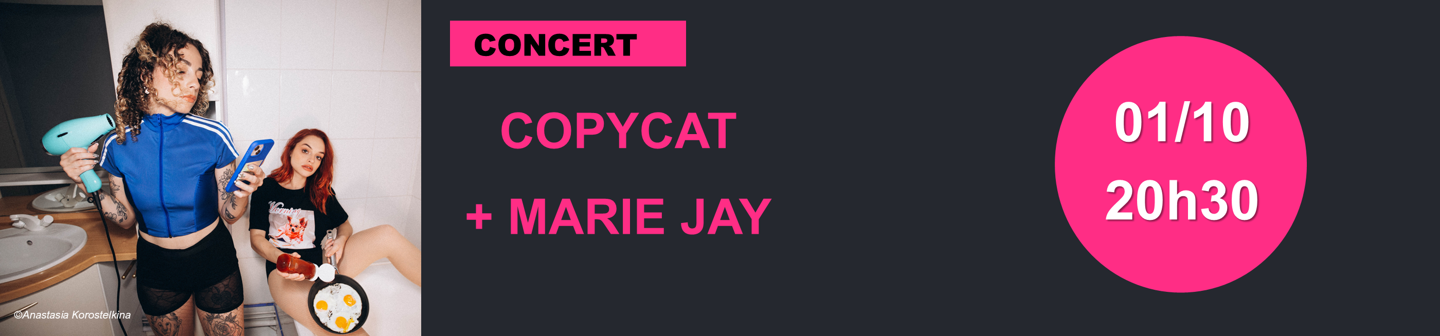 Bannière Copycat + Marie Jay