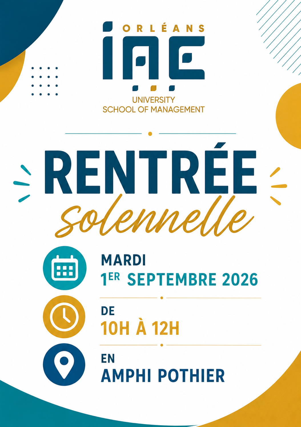Rentrée IAE 2026