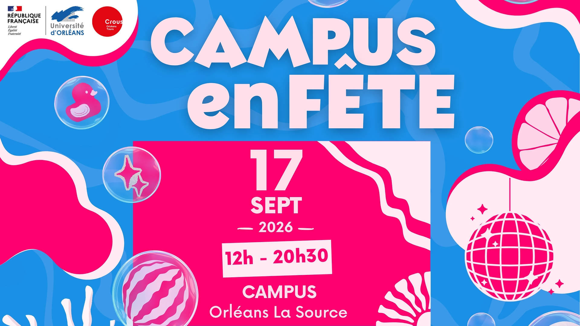 L'université fête la rentrée le 17 septembre