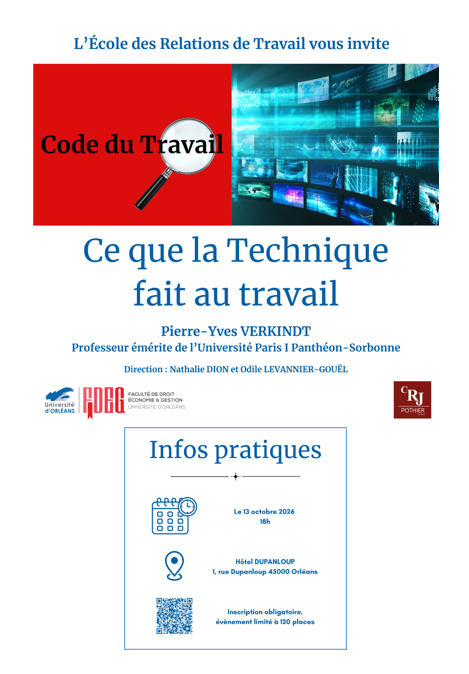 Conférence P.Y. VERKINDT-Ce que la Technique fait au travail