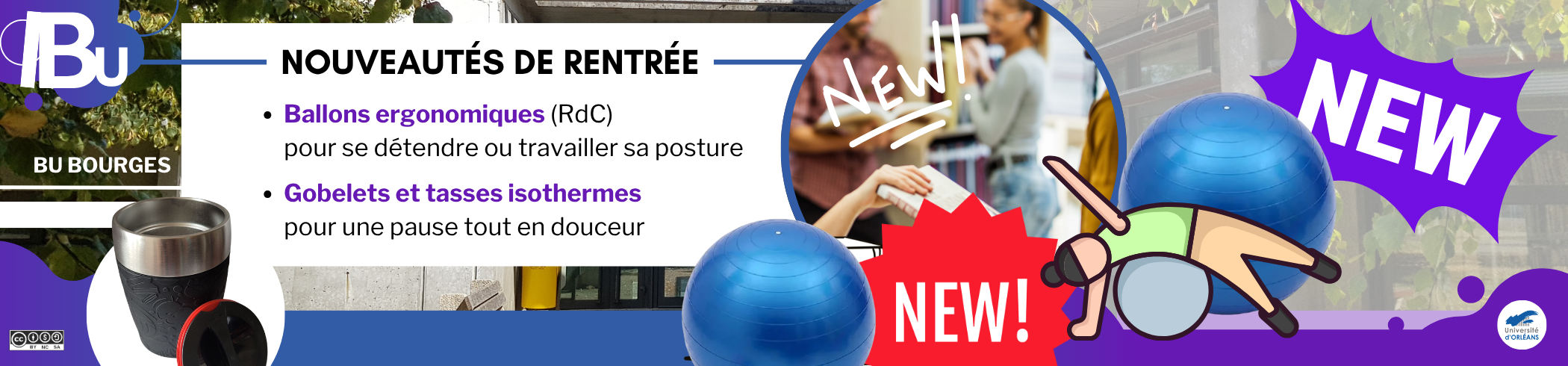 Reprise du texte de l'actu, photo des gobelets et des ballons