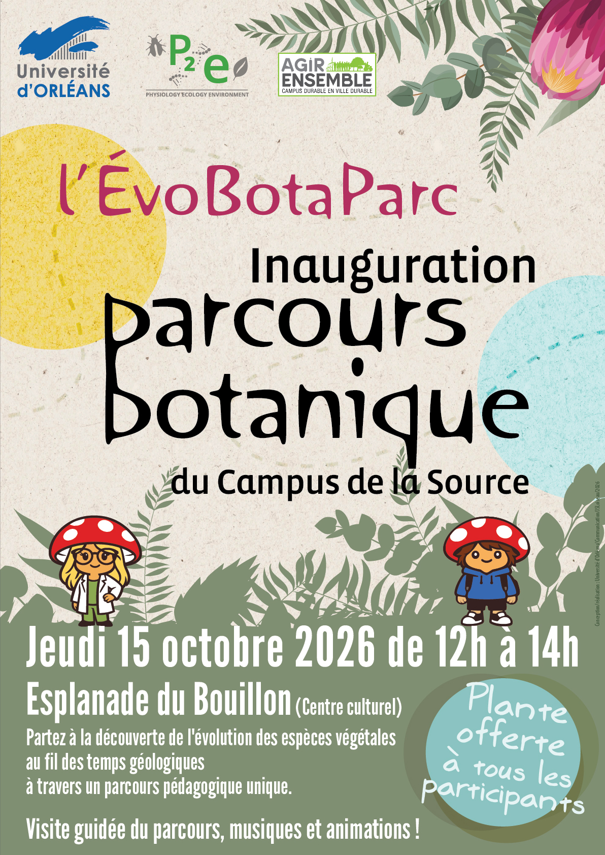 Affiche inauguration évobotaparc