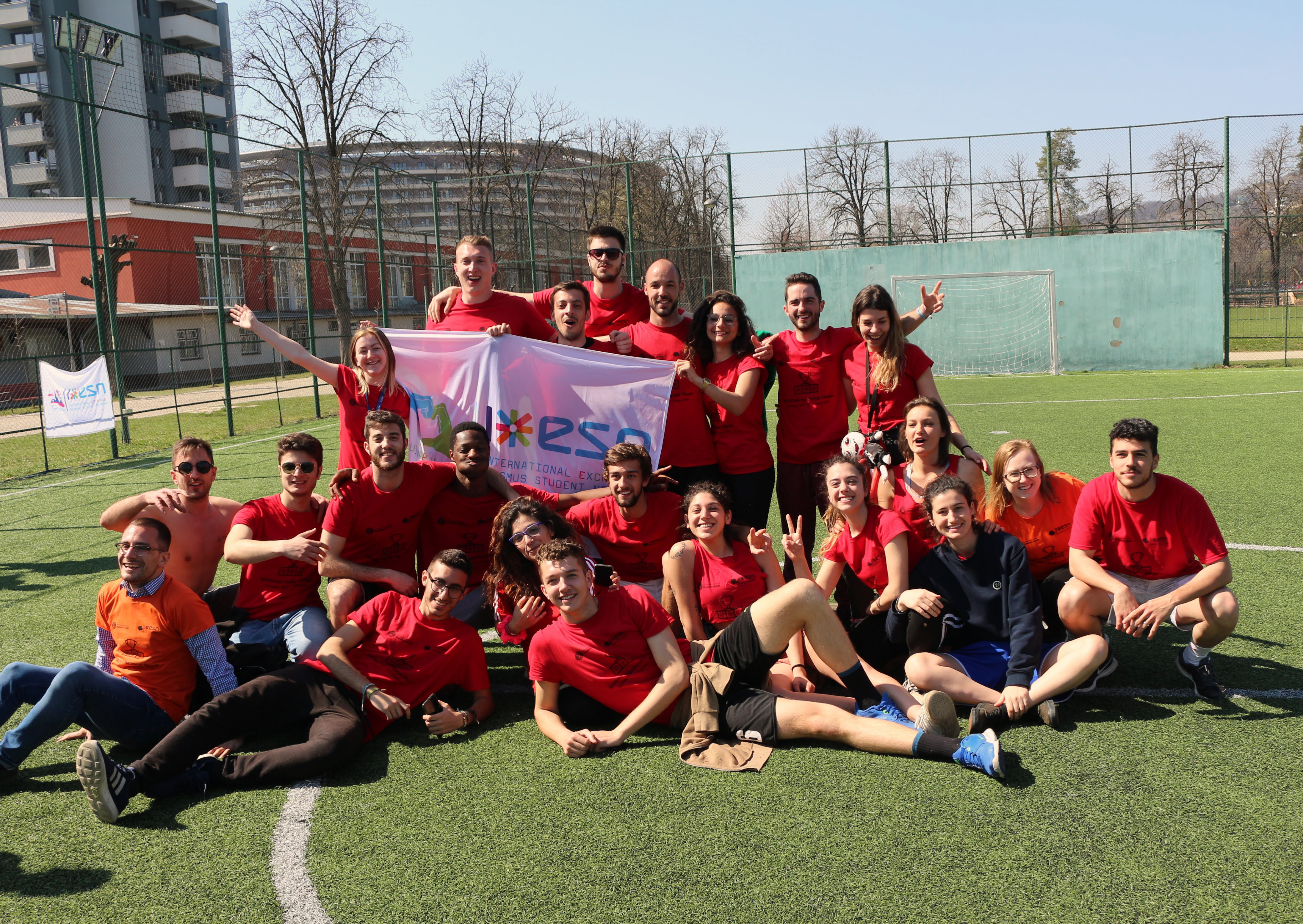 Groupe d'étudiants équipe ESN Roumanie