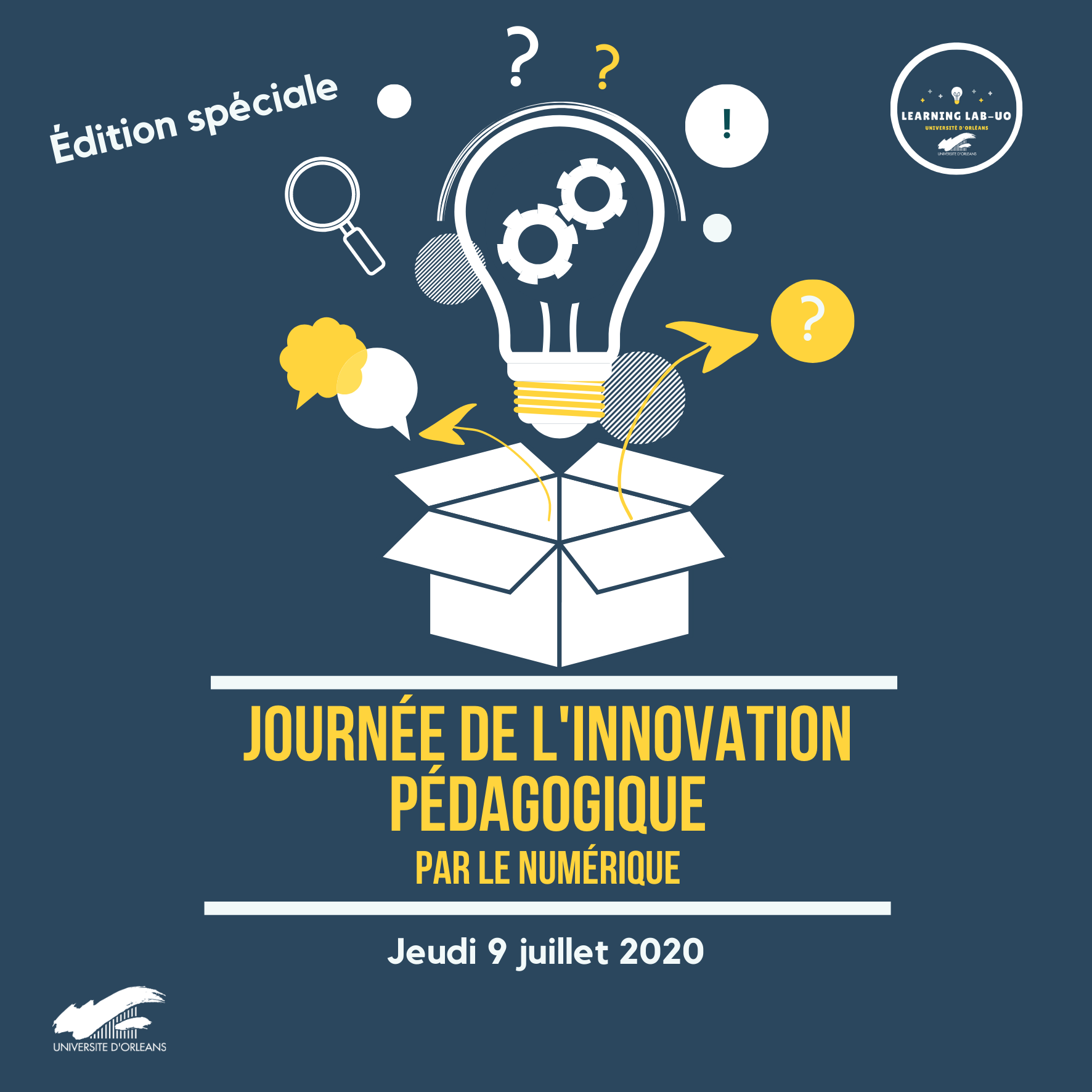 Journée de l'Innovation Pédagogique par le Numérique 2020 Affiche Journée de l'Innovation Pédagogique par le Numérique