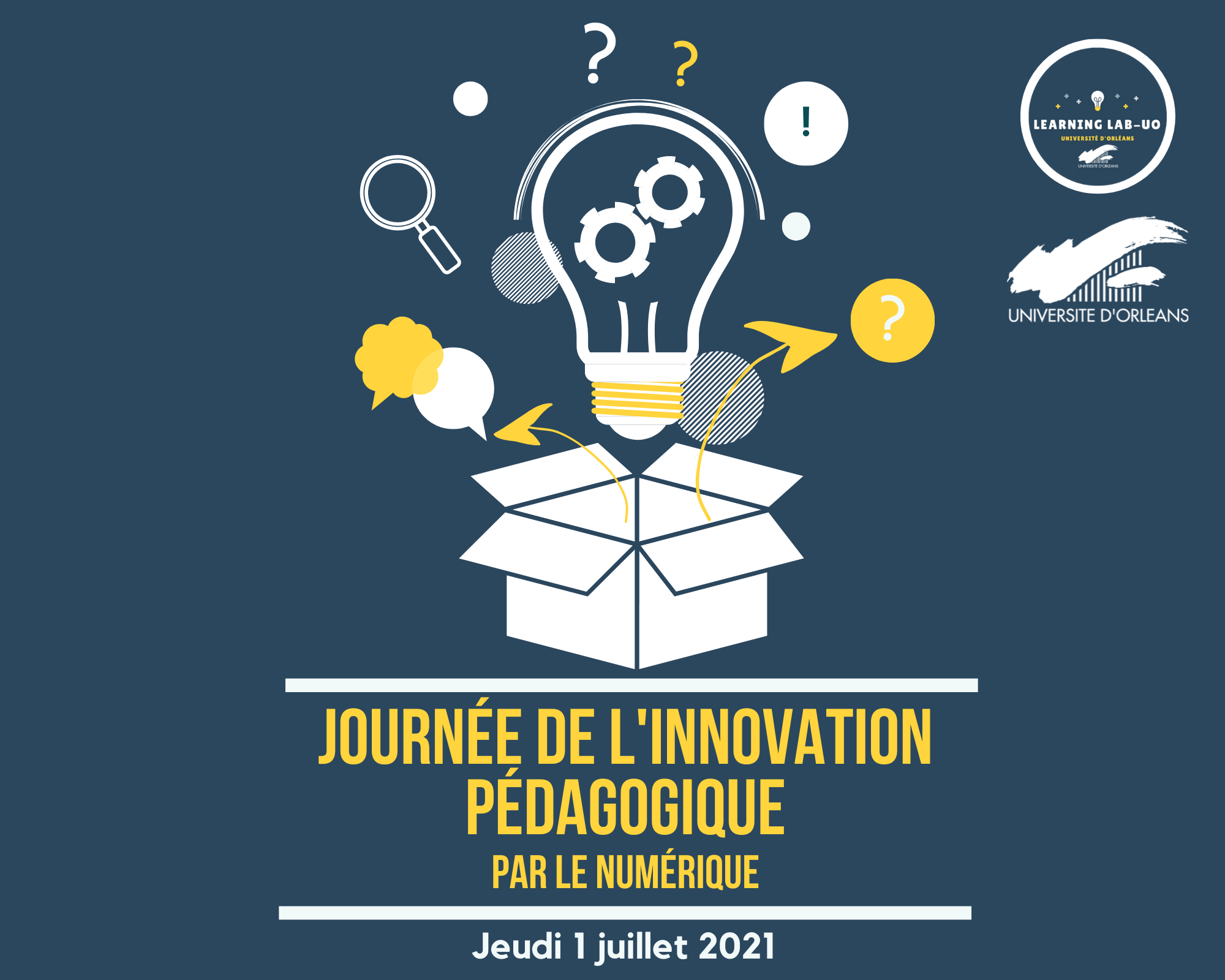 JIPN 2021 affiche pour la journée de l'innovation pédagogique par le numérique