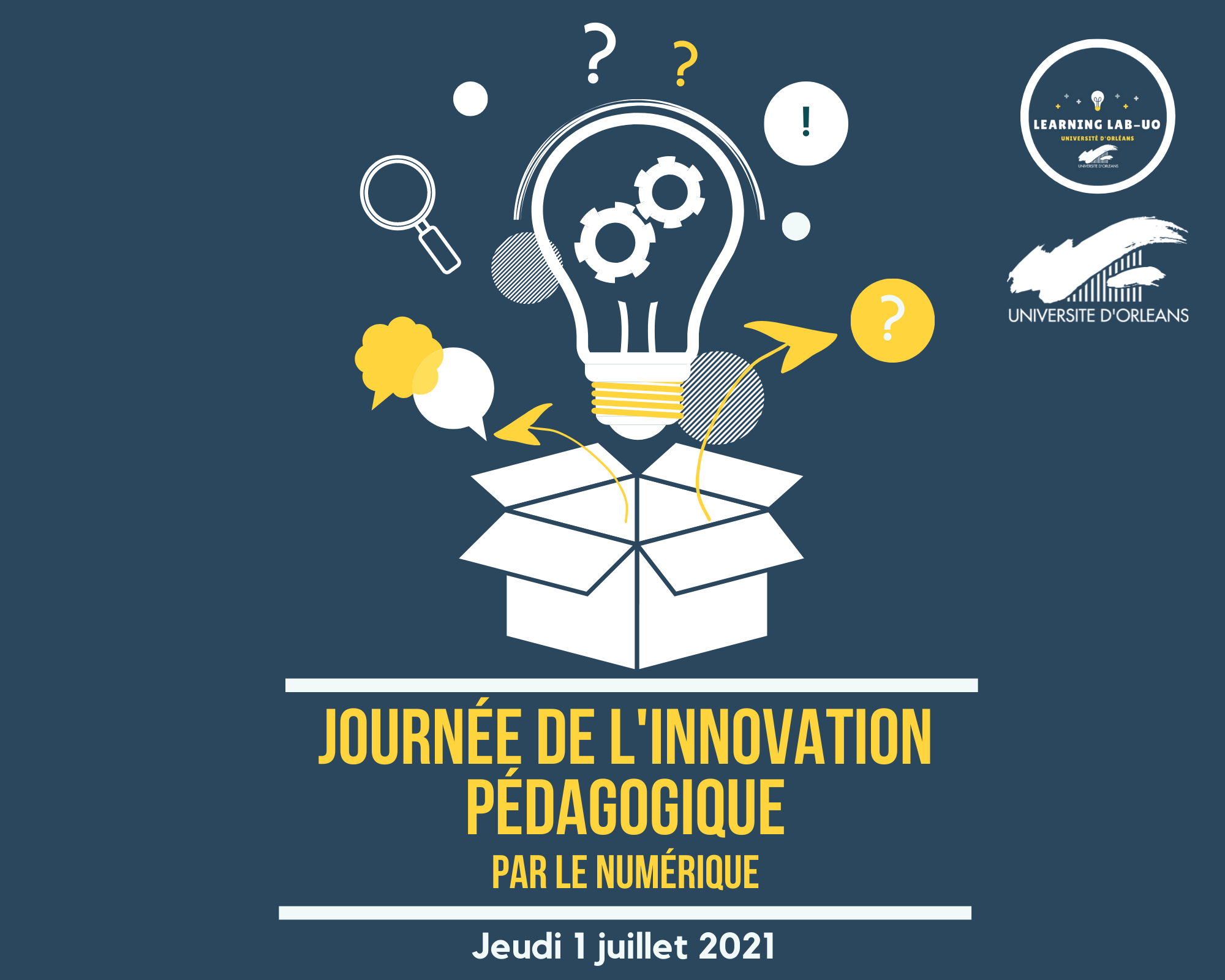 affiche pour la journée de l'innovation pédagogique par le numérique