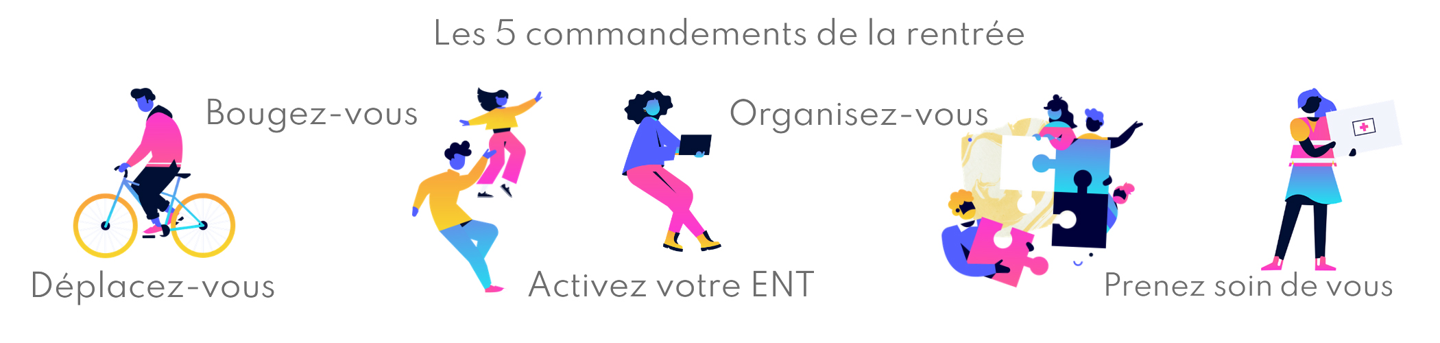 Les 5 commandements de la rentrée Les 5 commandements de la rentrée