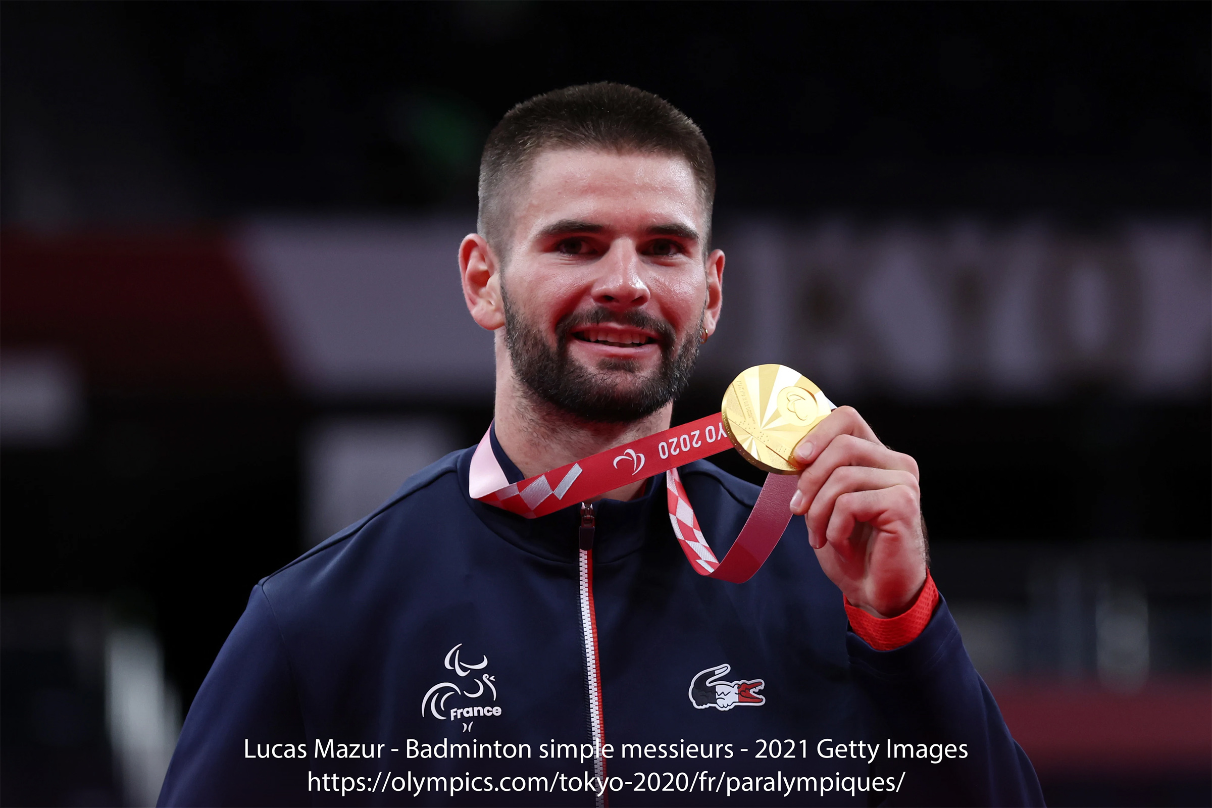 Lucas Mazur champion paralympique de badminton