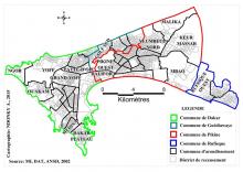 Territoires administratifs de l’agglomération de Dakar Territoires administratifs de l’agglomération de Dakar
