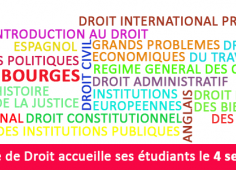Rentée 2020-2021 Faculté de droit Bourges