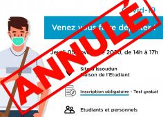 Annulation dépistage covid Issoudun