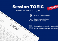 Session TOEIC 16 mars 2021