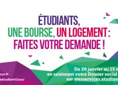 Etudiants, une bourse, un logement : faites votre demande !