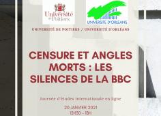 Affiche JE "Censure et angles morts: les silences de la BBC", le 20 janvier 2021