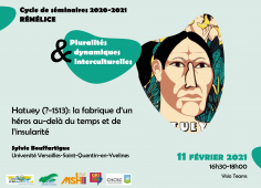 Affiche du séminaire de Rémélice du 11 février 2021 sur Hatuey, par Sylvie Bouffartigue