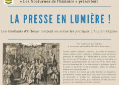 affiche presse en lumière