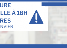 Affiche de la fermeture reprenant le texte de l'actu