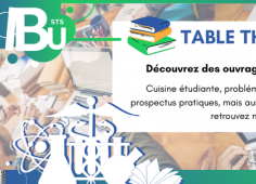 Table thématique Reprise du texte de l'actu. En fond, photo d'une table de travail