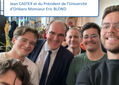 4 étudiants de DFGSM 2 en présence de l'ancien premier ministre Jean CASTEX et du président de l'Université Eric BLOND
