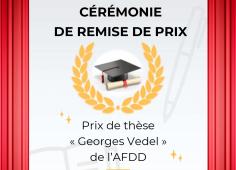 Cérémonie de remise de prix de thèse