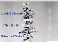 Rendez-vous le 2 décembre 2024 entre 17h et 18h30 à la maison de l'étudiant pour toutes questions sur la réorientation