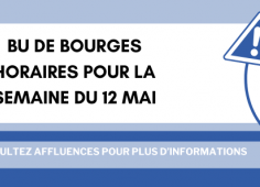 Affiche des horaires Reprise du texte de l'actu