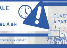 Affiche de la grève Reprise du texte de l'actu