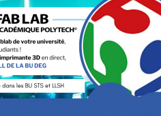 Fablab Reprise du texte de l'actu, photo de créations et logo du FabLab