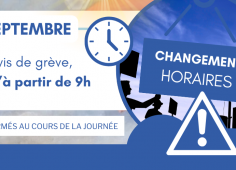 Grève 10 septembre Affiche de la grève, reprise du texte de l'actualité