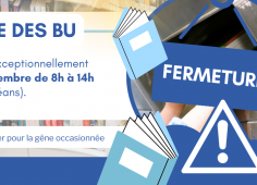 Affiche de la fermeture