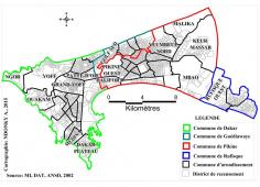 Territoires administratifs de l’agglomération de Dakar