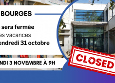 Horaires vacances BU Bourges