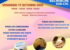 7e Mercato de la Recherche à l'EUK CVL