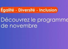 Agenda Égalité de novembre 2025