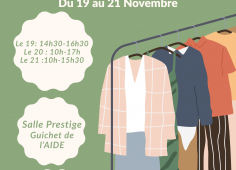 Venez faire de bonnes affaires et renouveler votre garde-robe du 19 au 21 novembre