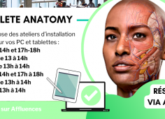 Reprise du texte de l'actu, logo de la base et QR code pour Affluences