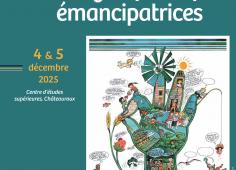 Affiche du colloque "Construire des écologies émancipatrices"