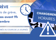 Affiche de la grève